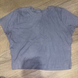 Hollister Dusty Blue Crop Top